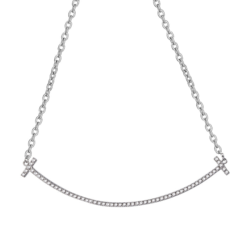 Sterling Silver Smile 20" Pendant Necklace