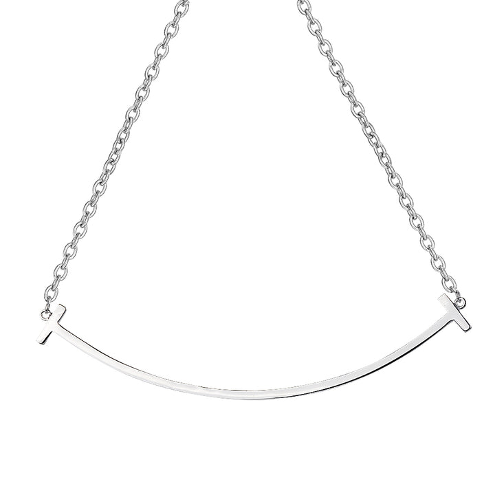 Sterling Silver Smile 20" Pendant Necklace