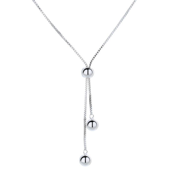 Sterling Silver Y Box Chain Necklace