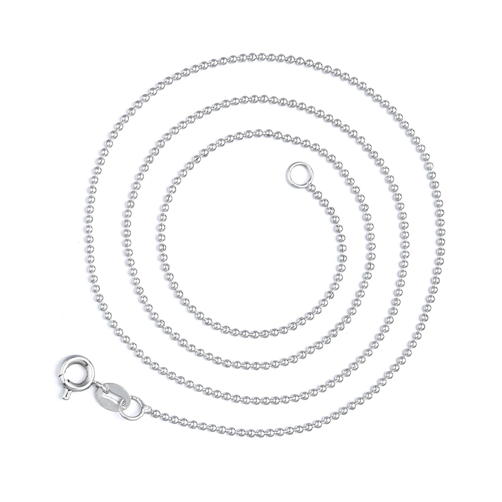 Italian Sterling Silver Bead Chain