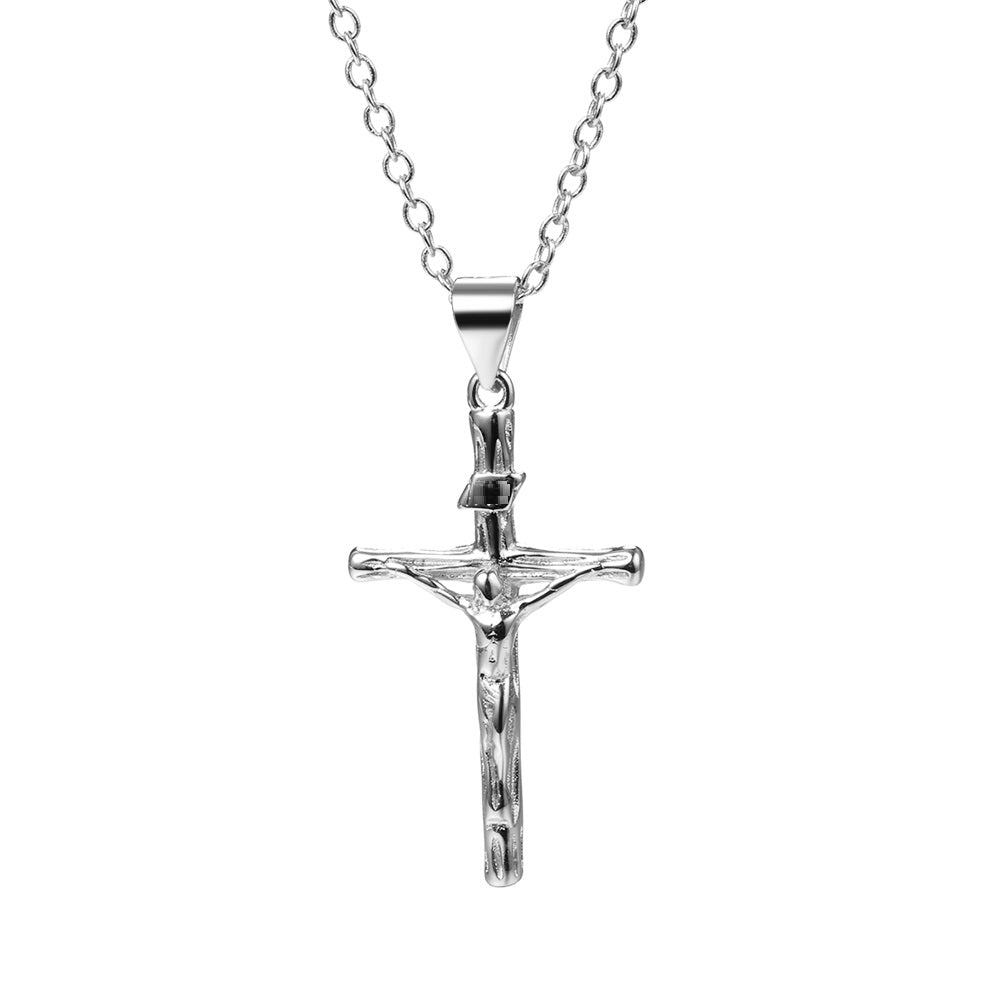 14K Gold or Sterling Silver Crucifix Cross Pendant Necklace