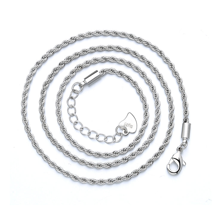 Italian Sterling Silver Rope Chain