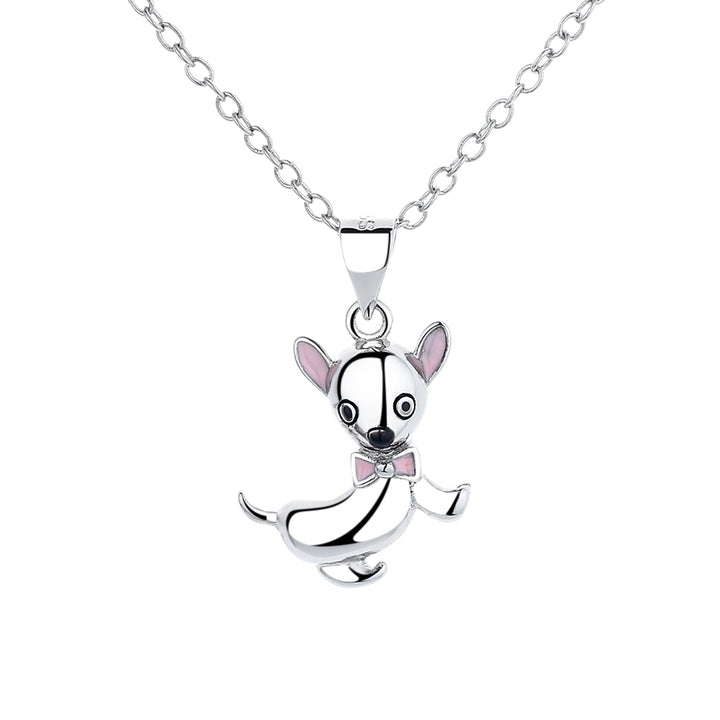 Sterling Silver Chihuahua Dog Necklace