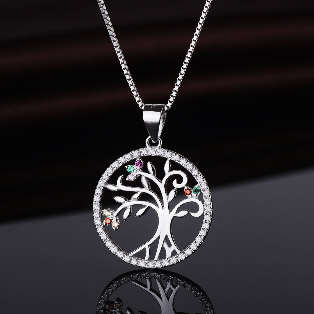 Sterling Silver & Genuine Gemstone Tree of Life