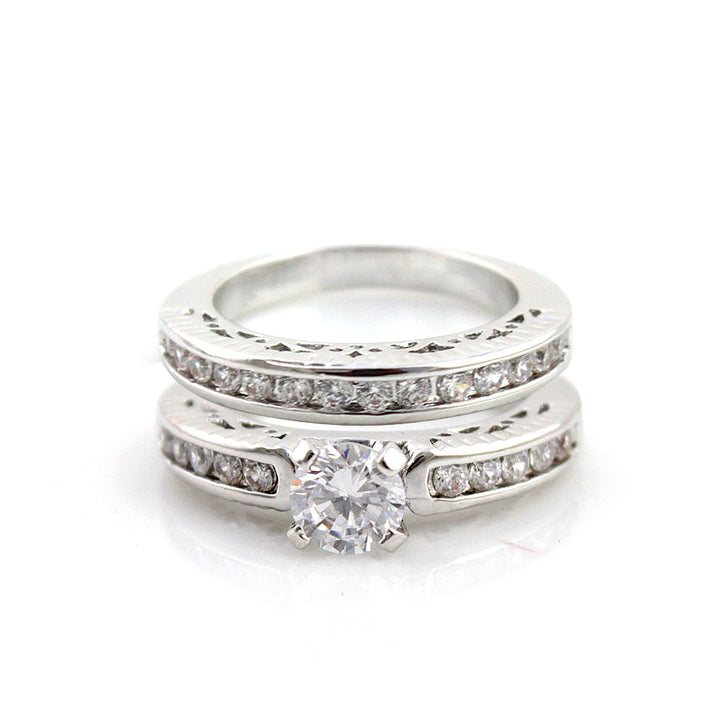 5.50 CTTW Engagement Ring two piece Set