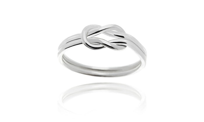 Classic Sterling Silver Love Knot Ring