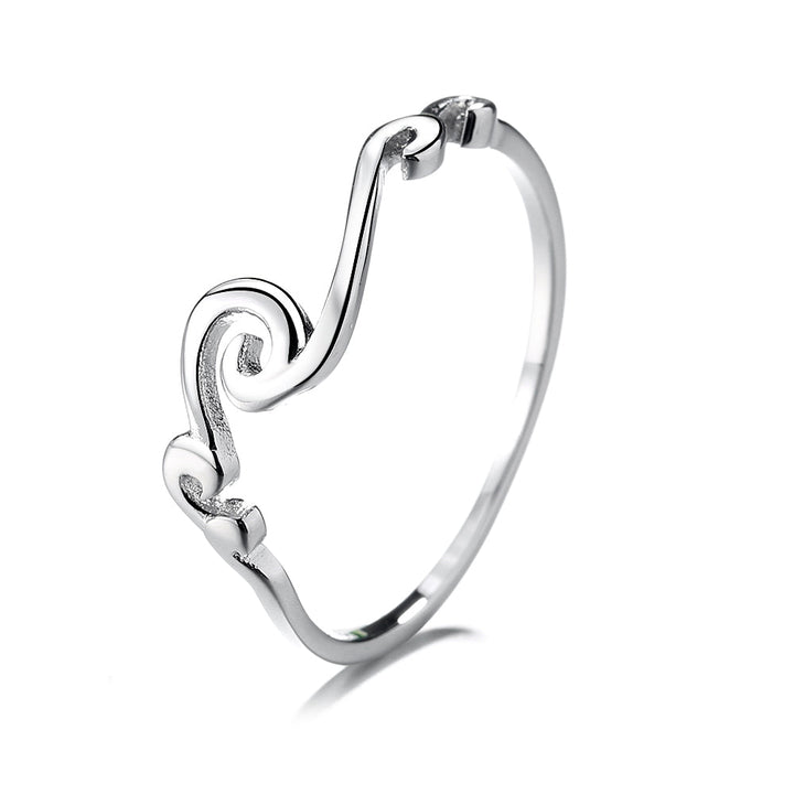 Sterling Silver Classic Wave Ring