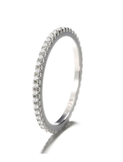 Sterling Silver Eternity Ring with Crystals from Swarovski